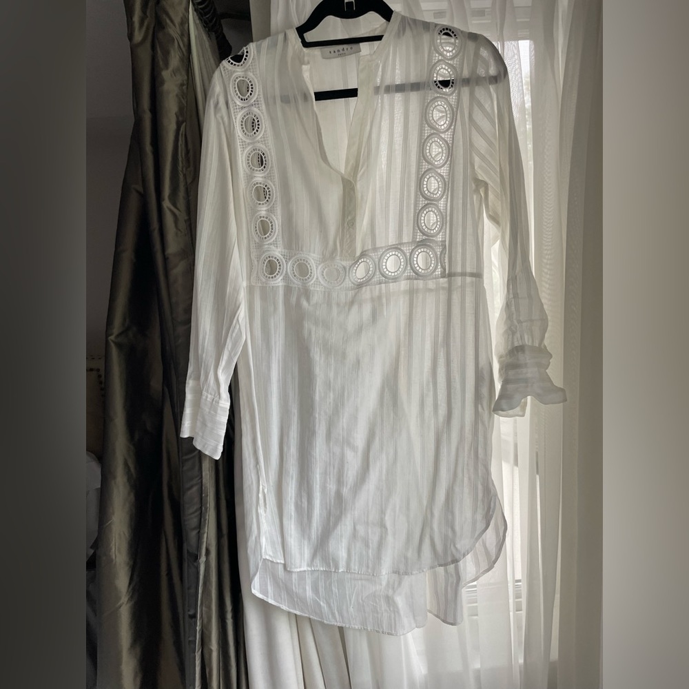 Sandro White Beach Coverup